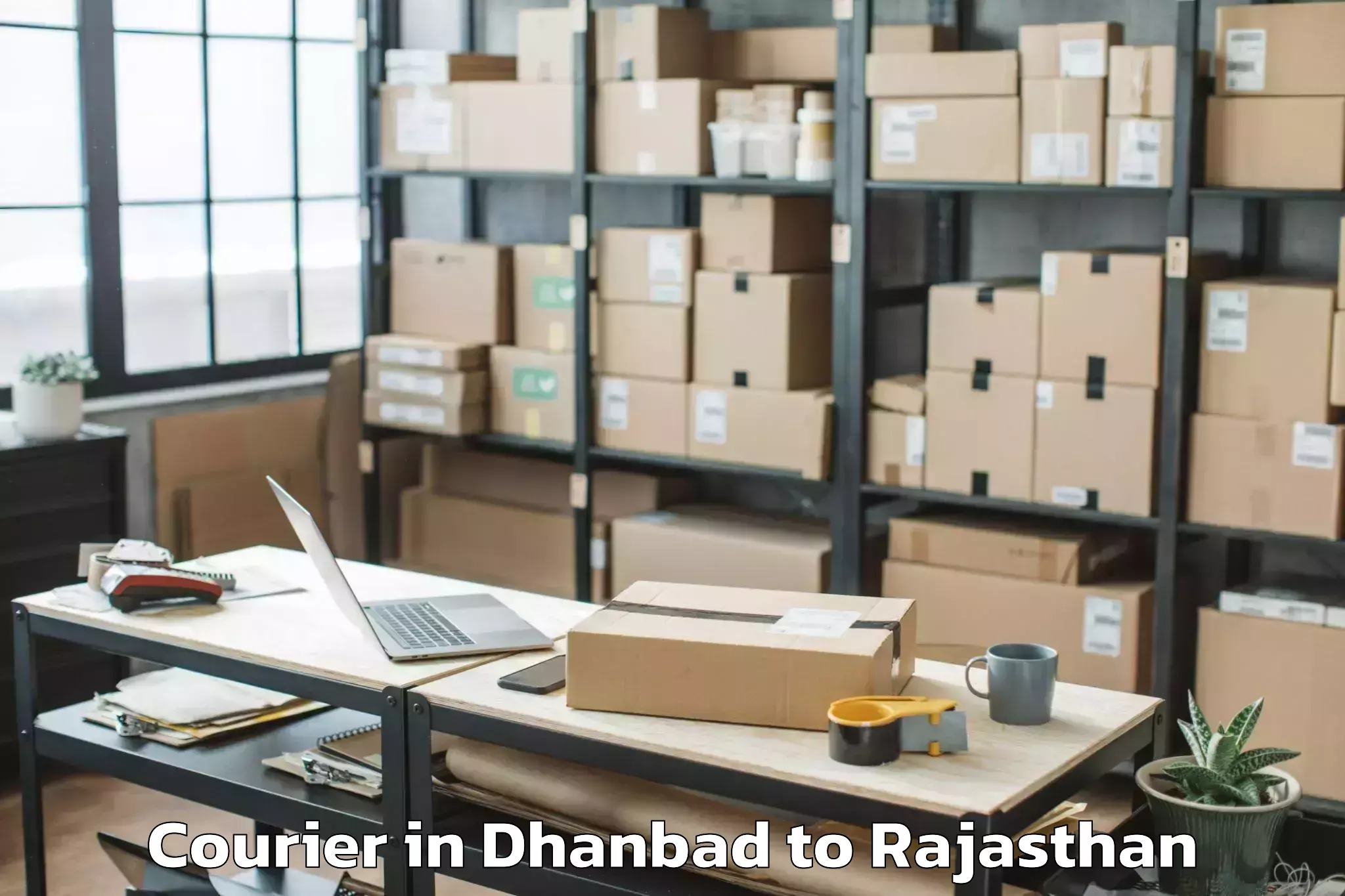 Quality Dhanbad to Lachhmangarh Courier